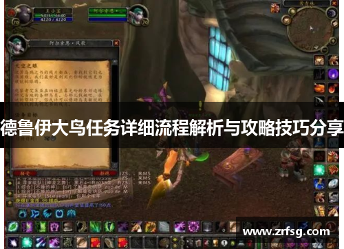 德鲁伊大鸟任务详细流程解析与攻略技巧分享